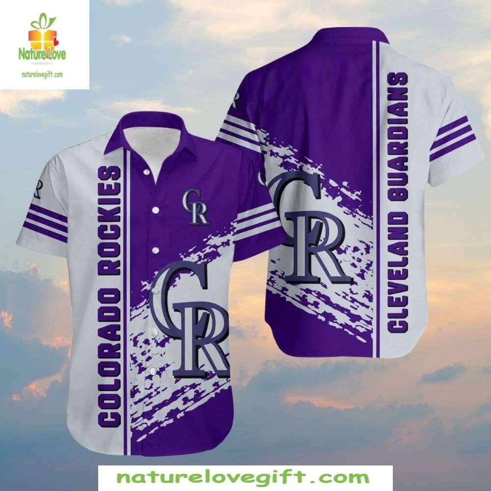 Colorado Rockies Hawaiian Stylish MLB Baseball - Adult & Kids T-Shirts, Sweatshirts & Hoodies apparel design preview 1