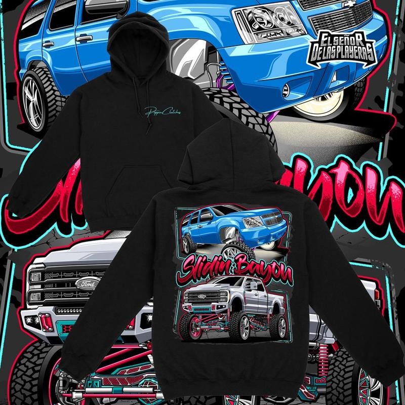 Slidin Bayou - Adult & Kids T-Shirts, Sweatshirts & Hoodies apparel design preview 1