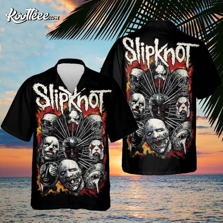 Slipknot Band Classic Heavy Metal Hawaiian - Adult & Kids T-Shirts, Sweatshirts & Hoodies apparel design preview 1
