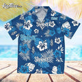 Slipknot Tropical Floral Pattern Blue Hawaiian - Adult & Kids T-Shirts, Sweatshirts & Hoodies apparel design preview 1