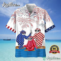 Sloths With Firework 4th Of July Hawaiian - Adult & Kids T-Shirts, Sweatshirts & Hoodies apparel design preview 1