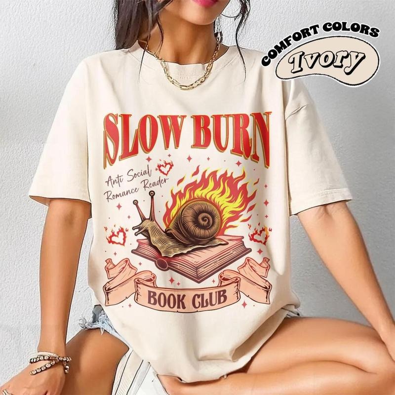 Slow Burn Booktok Book Club Bookish - Adult & Kids T-Shirts, Sweatshirts & Hoodies apparel design preview 1