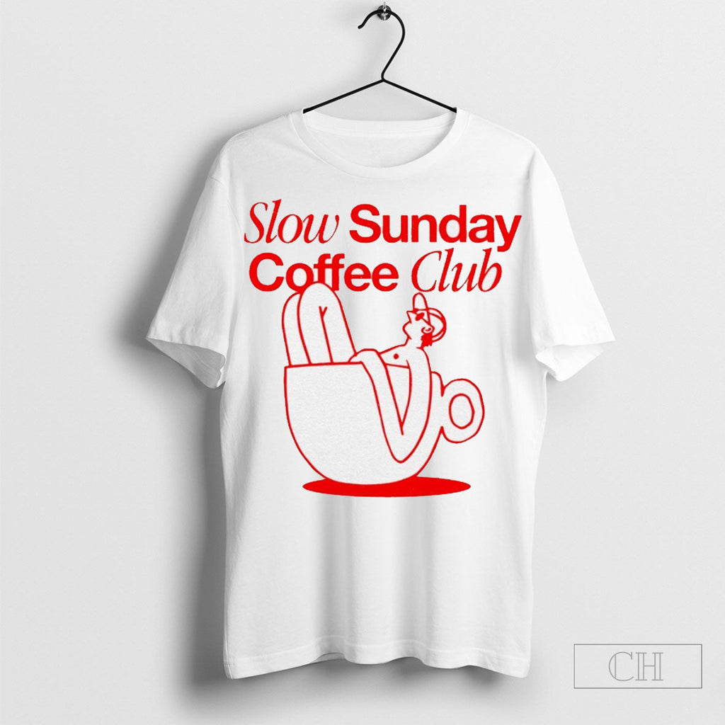 Slow Sunday Coffee Club - Adult & Kids T-Shirts, Sweatshirts & Hoodies apparel design preview 1