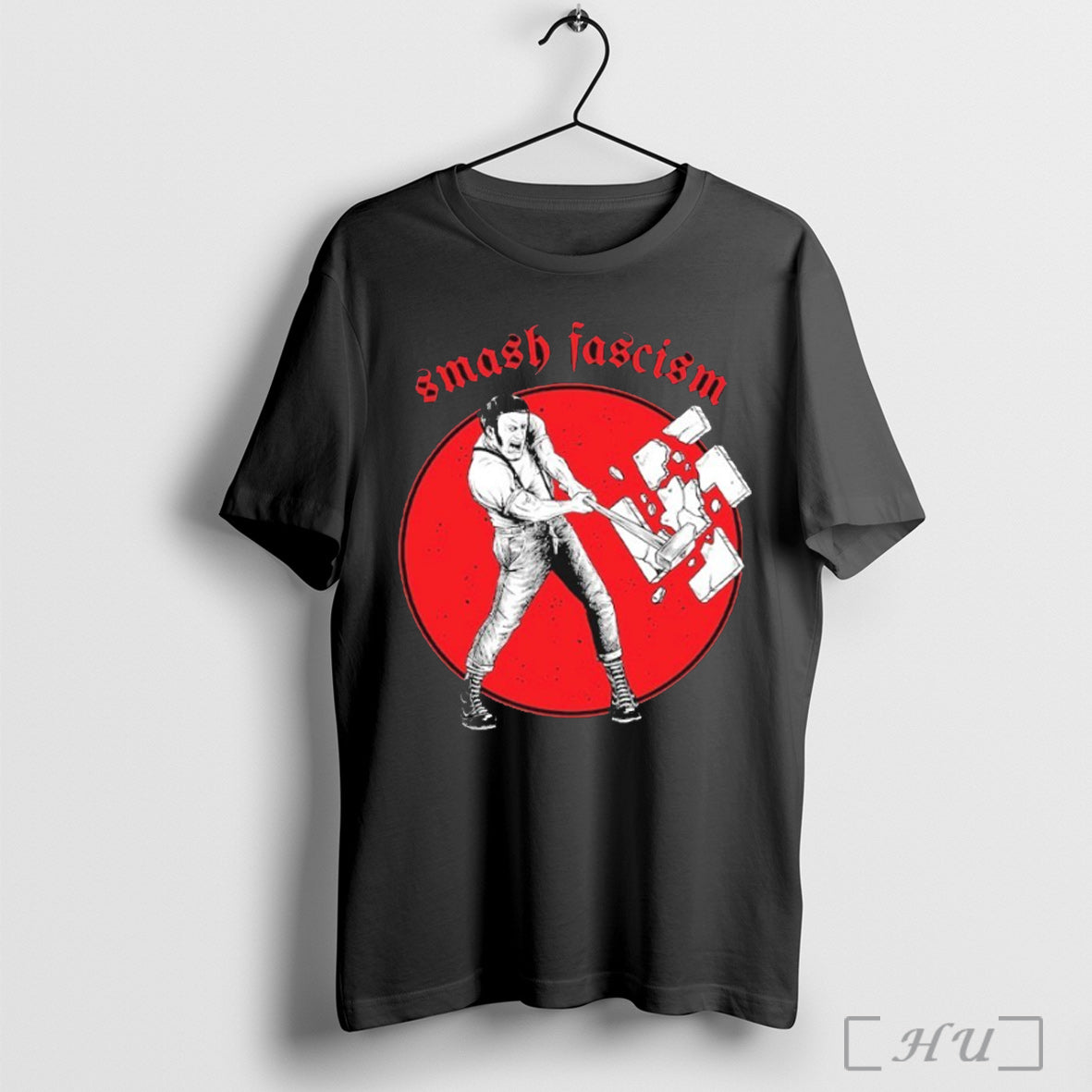 Smash Fascism Nazis - Adult & Kids T-Shirts, Sweatshirts & Hoodies apparel design preview 1