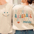 Smiley Face Baseball Mom Cute Ideas - Adult & Kids T-Shirts, Sweatshirts & Hoodies apparel design preview 1