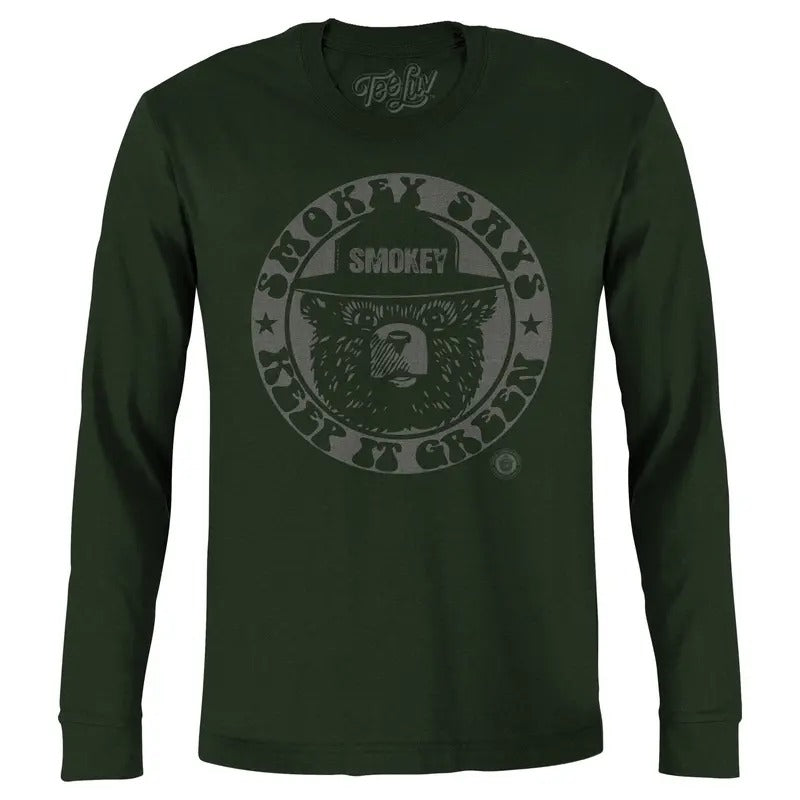 Smokey "Keep Green" - Adult & Kids T-Shirts, Sweatshirts & Hoodies apparel design preview 1
