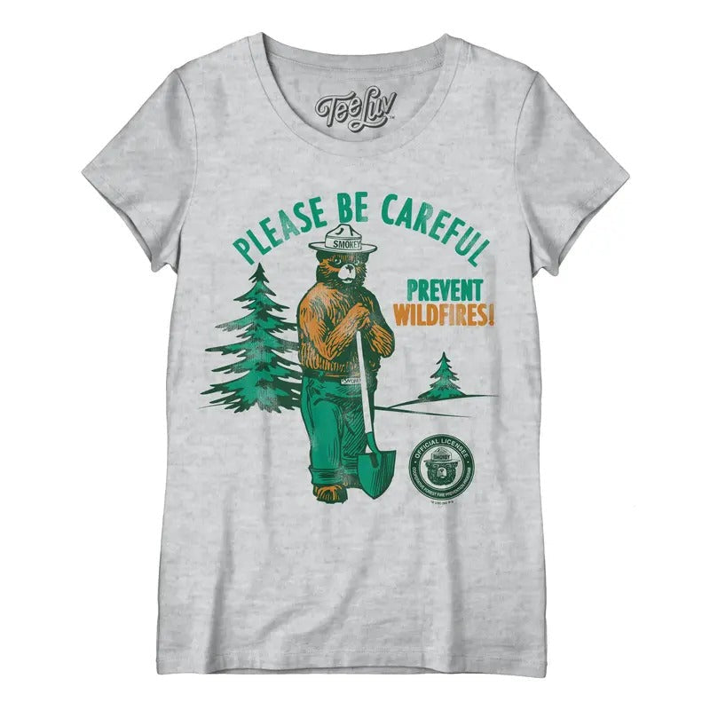 Smokey Bear Please Be Careful Prevent Wildfires - Adult & Kids T-Shirts, Sweatshirts & Hoodies apparel design preview 1