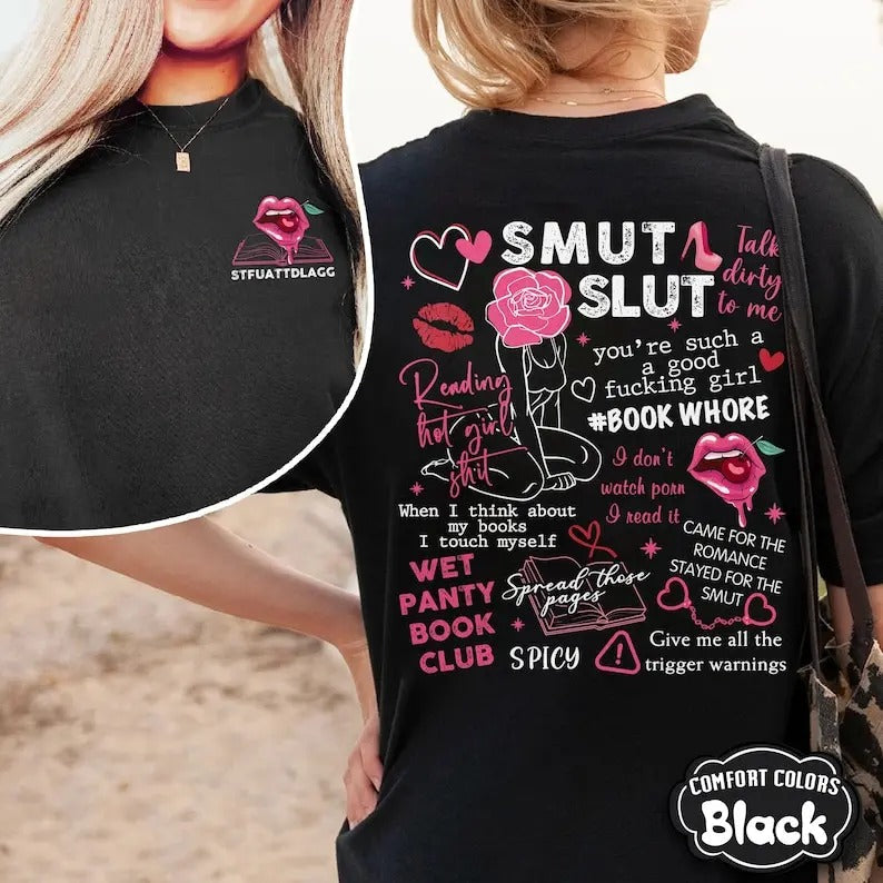 Smut Reader Spicy Book Bookish Spjcy Booktok Lover - Adult & Kids T-Shirts, Sweatshirts & Hoodies apparel design preview 1