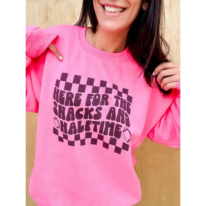 Snacks Halftime - Adult & Kids T-Shirts, Sweatshirts & Hoodies apparel design preview 1