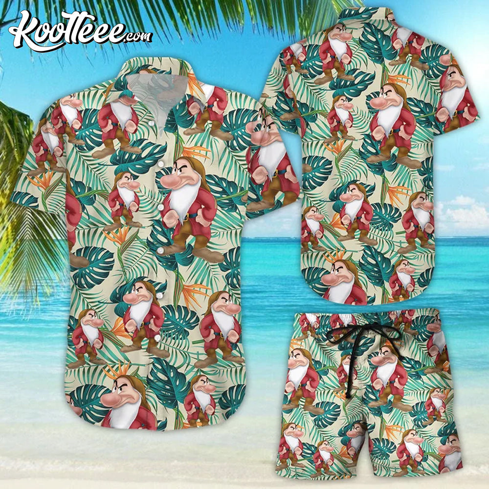 Snow White And Seven Dwarfs Grumpy Hawaiian Shorts - Adult & Kids T-Shirts, Sweatshirts & Hoodies apparel design preview 1