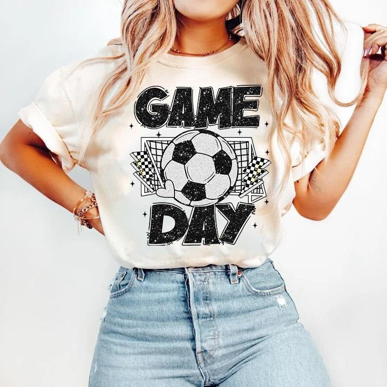 Soccer Coquette Game Day Mama - Adult & Kids T-Shirts, Sweatshirts & Hoodies apparel design preview 1