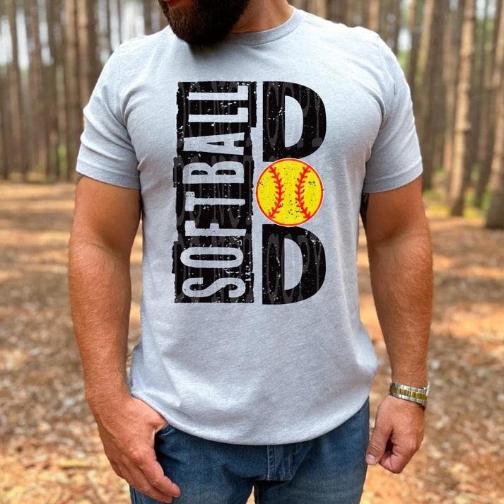 Softball Dad DTF Transfers THIS IS NOT - Adult & Kids T-Shirts, Sweatshirts & Hoodies apparel design preview 1