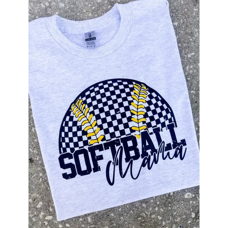 Softball Mama Top - Adult & Kids T-Shirts, Sweatshirts & Hoodies apparel design preview 1