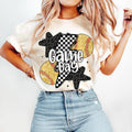 Softball Game Day Retro Checkered SoftballMama Mom - Adult & Kids T-Shirts, Sweatshirts & Hoodies apparel design preview 1