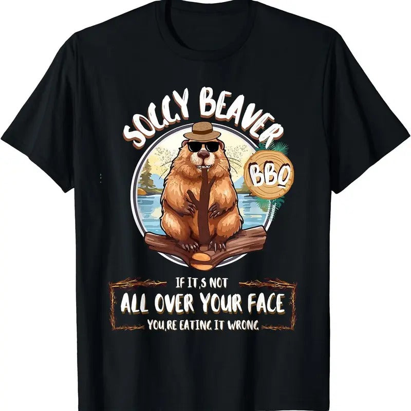 Soggy Beaver BBQ Hot Trending Tiktok 2024 - Adult & Kids T-Shirts, Sweatshirts & Hoodies apparel design preview 1