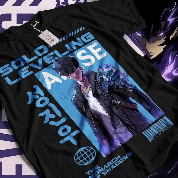 Solo Leveling Manga Fire Sung Streetwear Japan Anime - Adult & Kids T-Shirts, Sweatshirts & Hoodies apparel design preview 1