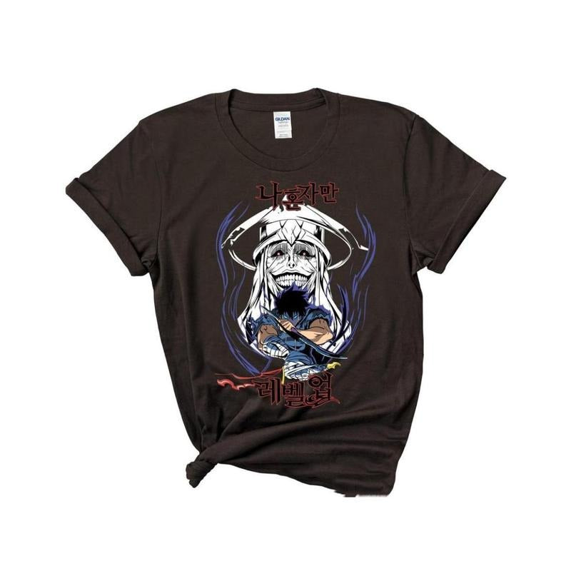 Solo Leveling Sung Jinwoo Shadow Monarch Arise Anime - Adult & Kids T-Shirts, Sweatshirts & Hoodies apparel design preview 1