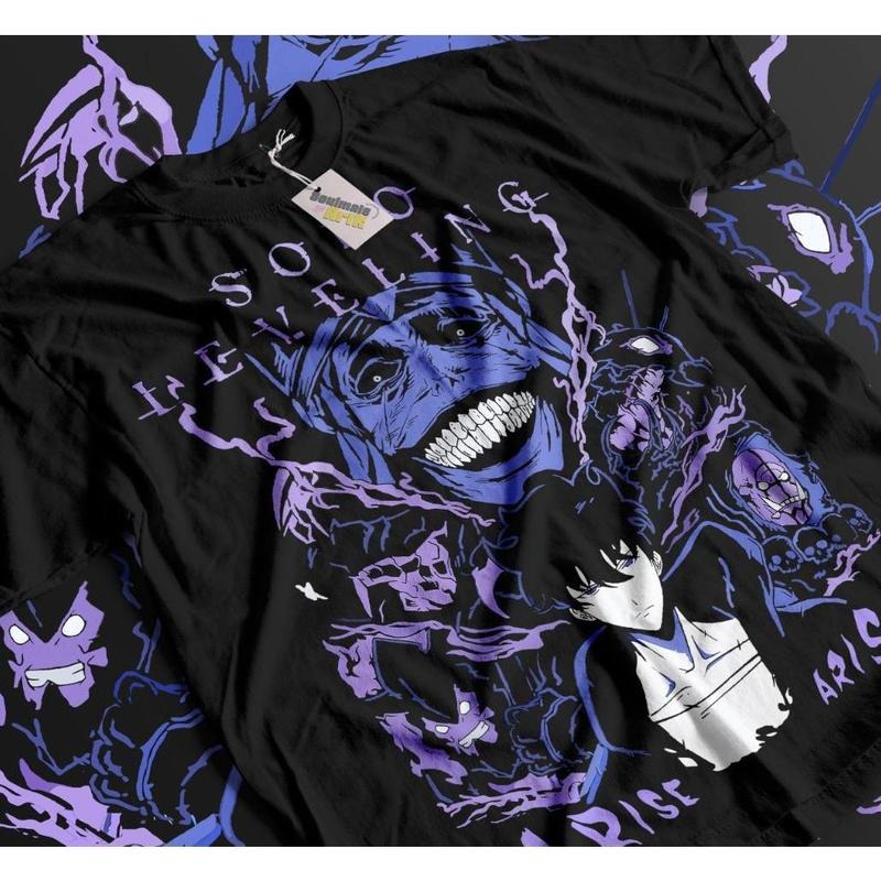 Solo Leveling Anime Manga Sung Jin Woo Soft - Adult & Kids T-Shirts, Sweatshirts & Hoodies apparel design preview 1