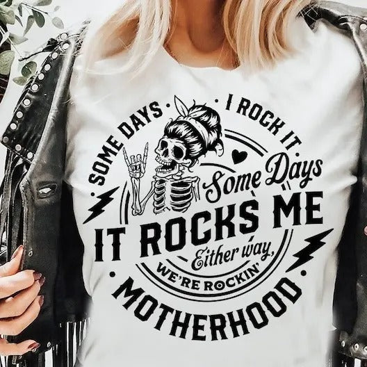 Some Days I Rock Rocks Me Svg Motherhood Rocking - Adult & Kids T-Shirts, Sweatshirts & Hoodies apparel design preview 1
