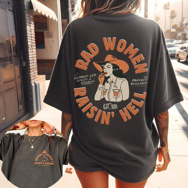 Sonia Samra I Support Rights Wrongs Feminist Girl - Adult & Kids T-Shirts, Sweatshirts & Hoodies apparel design preview 1