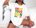 Sonia Samra Know Your Own History Black Month Red - Adult & Kids T-Shirts, Sweatshirts & Hoodies apparel design preview 1