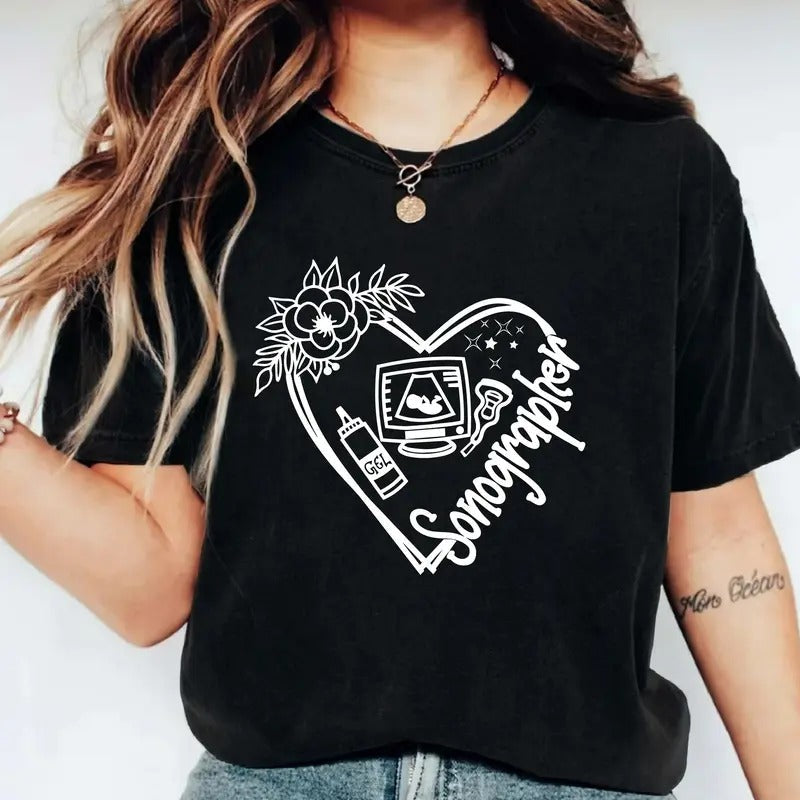 Sonographer Ultrasound Tech New Sonography Student - Adult & Kids T-Shirts, Sweatshirts & Hoodies apparel design preview 1