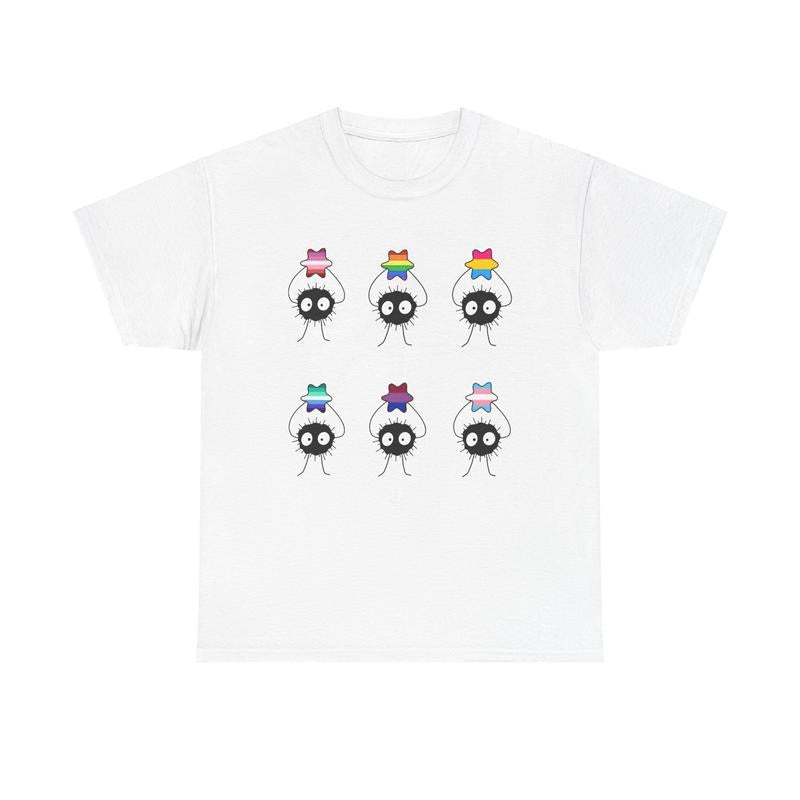 Soot Sprite Pride Star Cute LGBT Anime Kawaii Ghibli - Adult & Kids T-Shirts, Sweatshirts & Hoodies apparel design preview 1