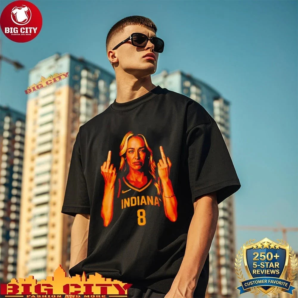 Sophie Cunningham Indiana Fever middle finger - Adult & Kids T-Shirts, Sweatshirts & Hoodies apparel design preview 1