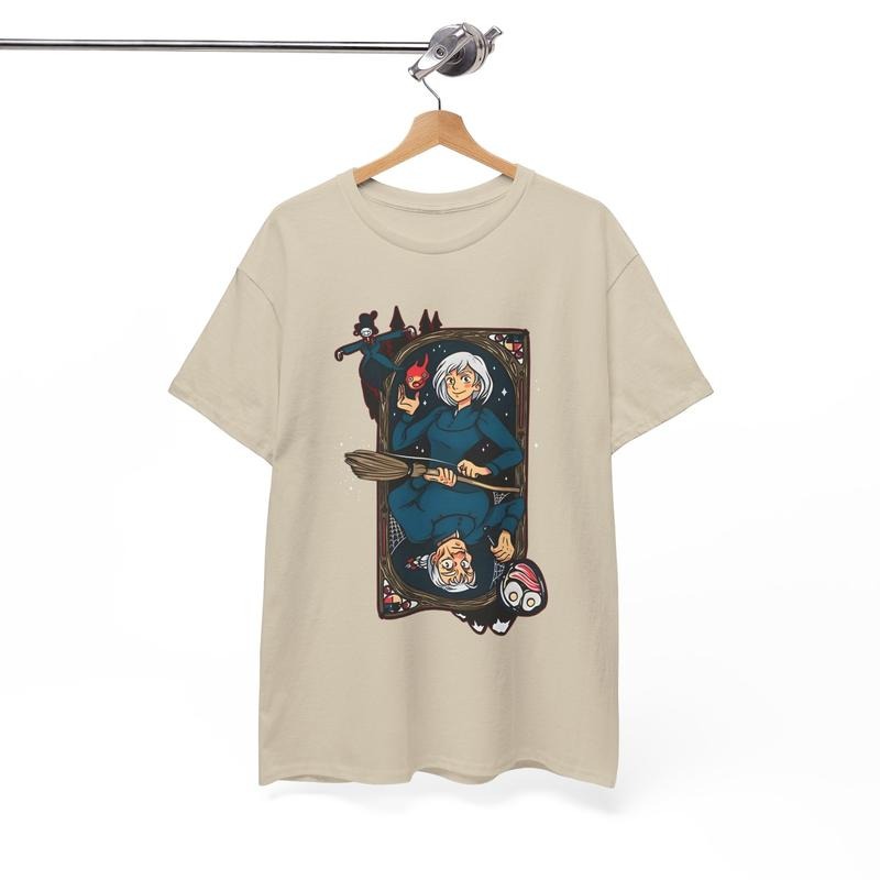 Sophie Calcifer Howls Moving Castle Ghibli Hayao - Adult & Kids T-Shirts, Sweatshirts & Hoodies apparel design preview 1