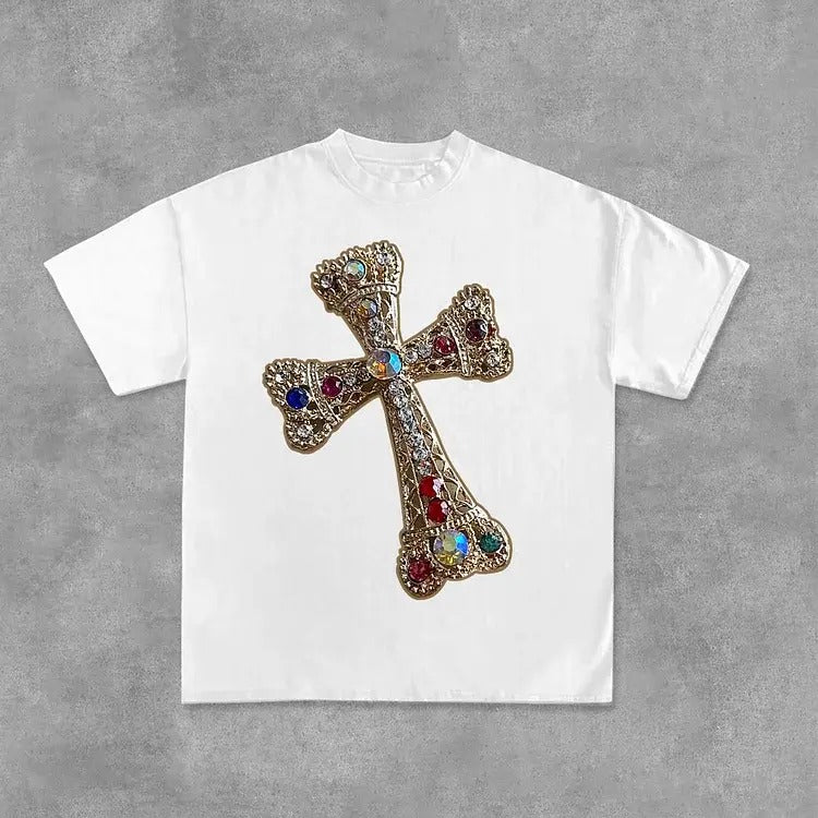 Sopula Diamond Cross Print Cotton - Adult & Kids T-Shirts, Sweatshirts & Hoodies apparel design preview 1
