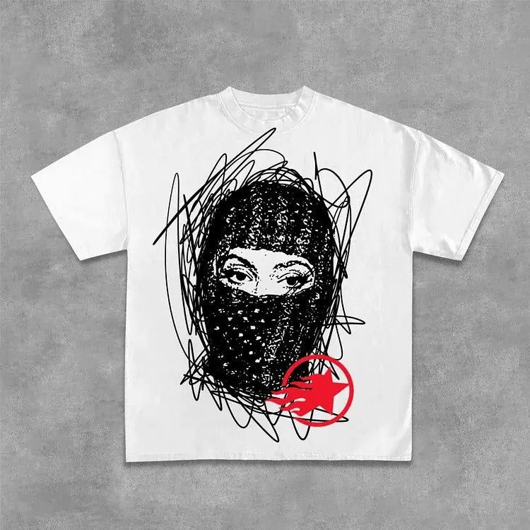 Sopula Gang Graffiti Mask Printed Cotton - Adult & Kids T-Shirts, Sweatshirts & Hoodies apparel design preview 1