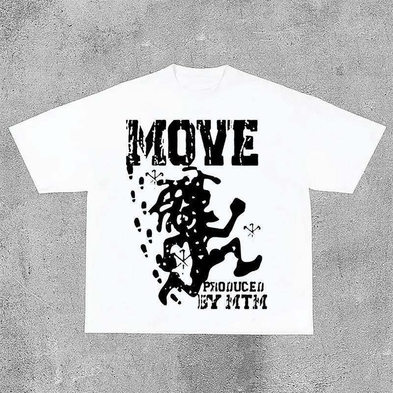 Sopula Vintage Just Move Art Cotton - Adult & Kids T-Shirts, Sweatshirts & Hoodies apparel design preview 1