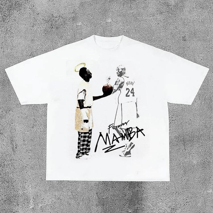 Sopula Vintage Mamba Forever Cotton White Short - Adult & Kids T-Shirts, Sweatshirts & Hoodies apparel design preview 1
