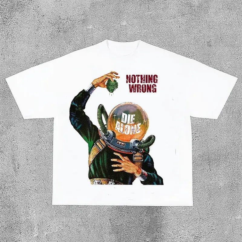 Sopula Vintage Nothing Wrong Print Casual Cotton - Adult & Kids T-Shirts, Sweatshirts & Hoodies apparel design preview 1