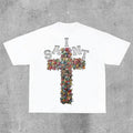 Sopula Vintage Saint Cross Graphics Printed Cotton - Adult & Kids T-Shirts, Sweatshirts & Hoodies apparel design preview 1