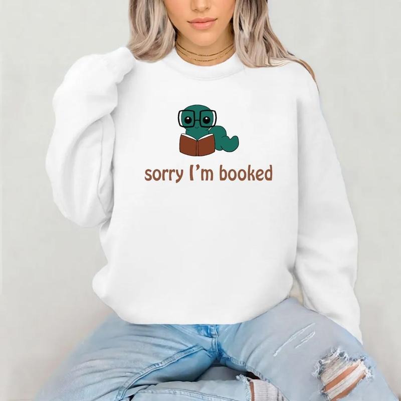 Sorry I'M Booked Bookworm Bookish Cozy Reading Book - Adult & Kids T-Shirts, Sweatshirts & Hoodies apparel design preview 1