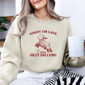 Sorry I'M Late I Was Dilly Dallying Baby Lamb Sheep - Adult & Kids T-Shirts, Sweatshirts & Hoodies apparel design preview 1