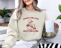 Sorry I'M Late I Was Dilly Dallying Baby Lamb Sheep - Adult & Kids T-Shirts, Sweatshirts & Hoodies apparel design preview 1