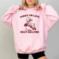 Sorry I'M Late I Was Dilly Dallying Baby Lamb Sheep - Adult & Kids T-Shirts, Sweatshirts & Hoodies apparel design preview 1