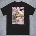 Sorry Im Just Girl Funny Cat Meme Woman Unhinged Cute - Adult & Kids T-Shirts, Sweatshirts & Hoodies apparel design preview 1