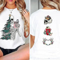 Sorta Merry Scary Two Sides Tree Skeleton Funny Skull - Adult & Kids T-Shirts, Sweatshirts & Hoodies apparel design preview 1