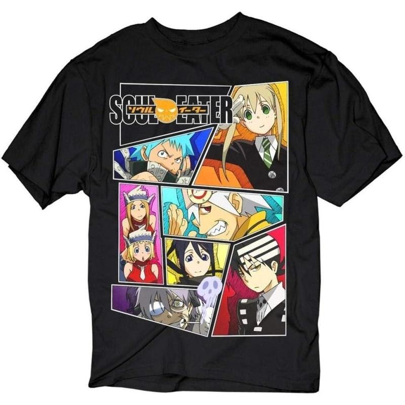 Soul Eater Character Panels Good Feels Better Laid - Adult & Kids T-Shirts, Sweatshirts & Hoodies apparel design preview 1
