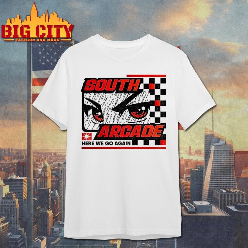 South Arcade Rock Sound Here We Go Again - Adult & Kids T-Shirts, Sweatshirts & Hoodies apparel design preview 1