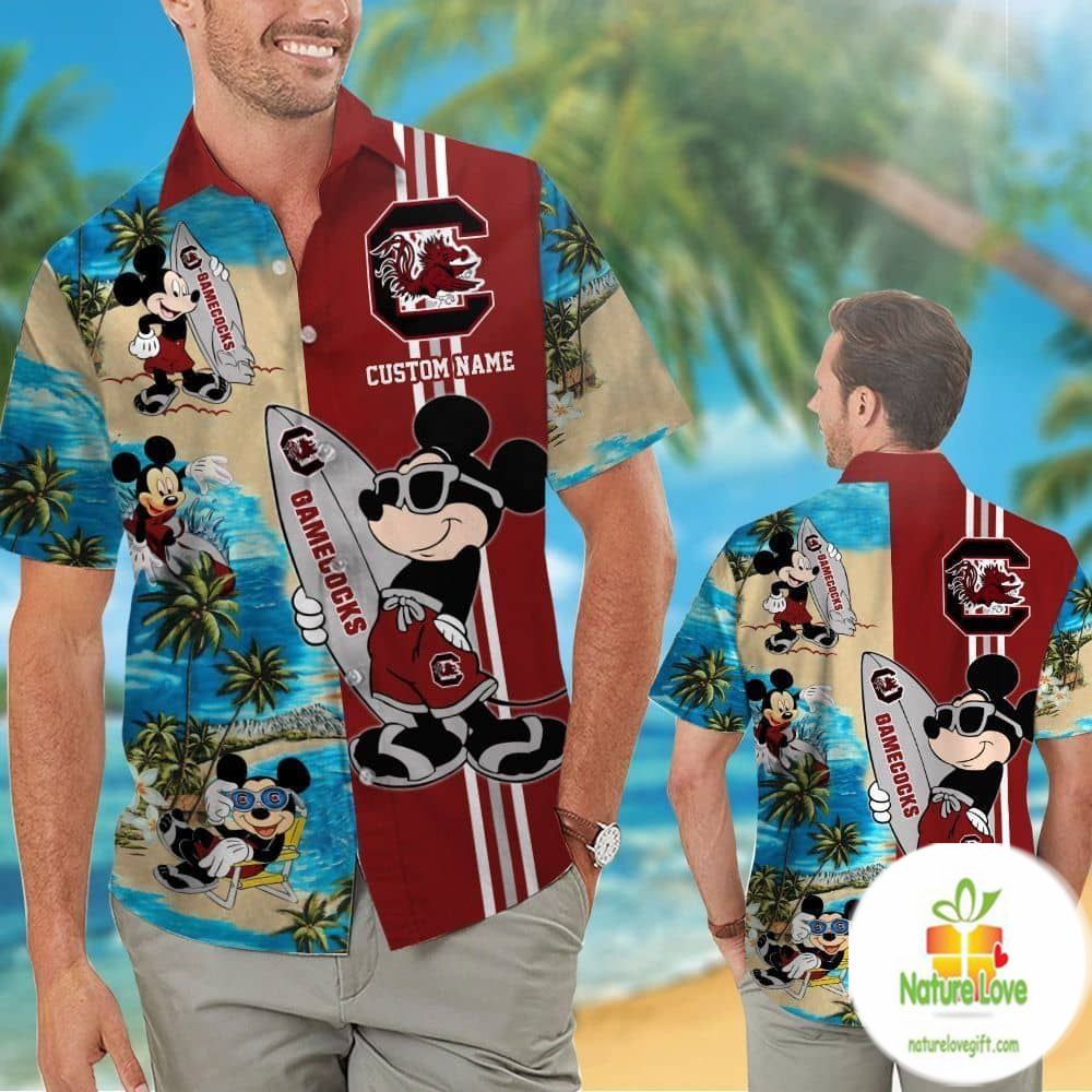 Personalized South Carolina Gamecocks Hawaiian - Adult & Kids T-Shirts, Sweatshirts & Hoodies apparel design preview 1
