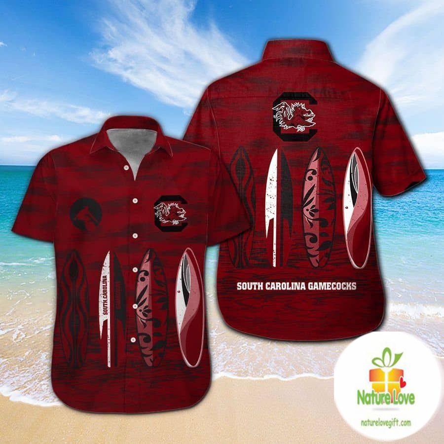 South Carolina Gamecocks Hawaiian Tropical Short - Adult & Kids T-Shirts, Sweatshirts & Hoodies apparel design preview 1