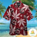 South Carolina Gamecocks Tropical Button Up Hawaiian - Adult & Kids T-Shirts, Sweatshirts & Hoodies apparel design preview 1