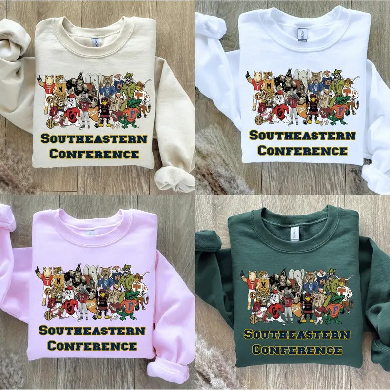 Southeastern Conference Mascot SEC Football Season - Adult & Kids T-Shirts, Sweatshirts & Hoodies apparel design preview 1