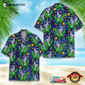 Space Astronaut Riding Dinosaur Hawaiian - Adult & Kids T-Shirts, Sweatshirts & Hoodies apparel design preview 1