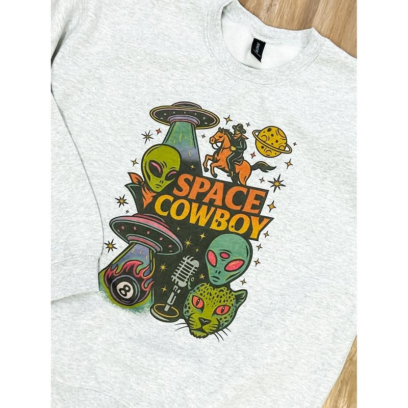 Space Cowboy Top - Adult & Kids T-Shirts, Sweatshirts & Hoodies apparel design preview 1