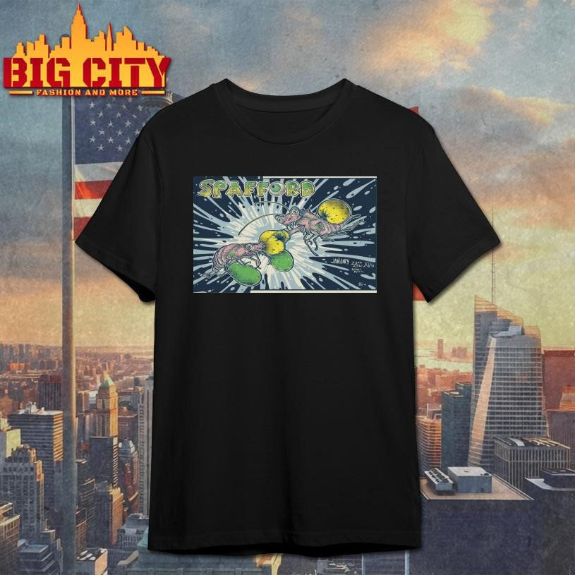 Spafford Austin Antone’s Jan 22-23, 2026 Poster - Adult & Kids T-Shirts, Sweatshirts & Hoodies apparel design preview 1